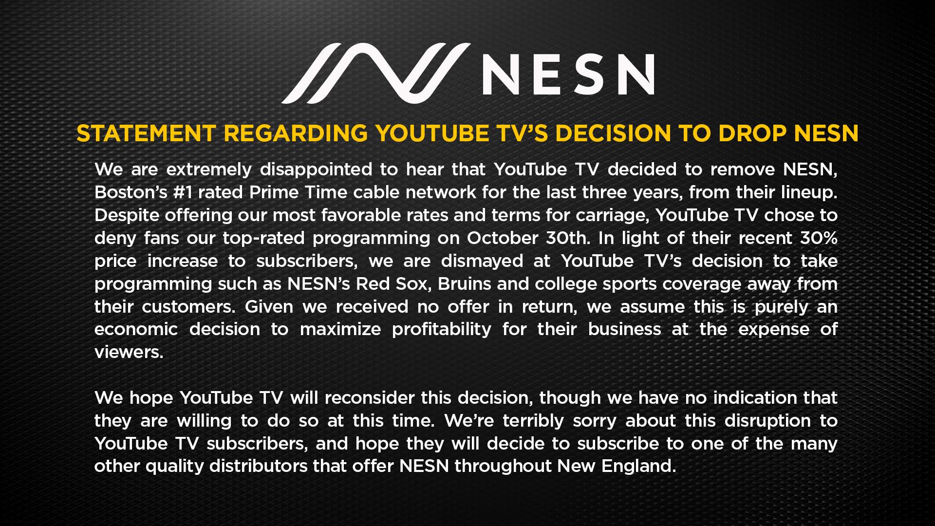 nesn youtube tv new england