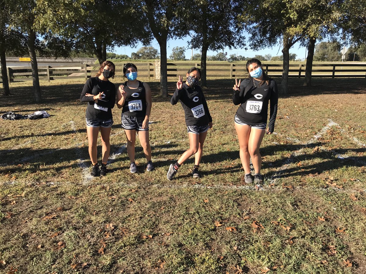 Girls JV cross country competed in district today. Jacky Lara placed 1st, Itzel Luna 4th. A hard-working group of young ladies. ⁦<a href="/ConnallyGSOC/">Connally Girls Soccer</a>⁩ ⁦<a href="/JBConnallyHS/">Connally High School</a>⁩