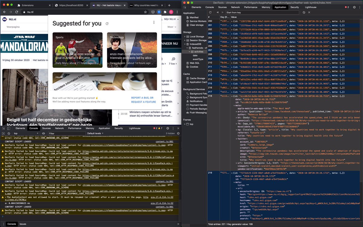 I’m working on a sandboxed private ML tool in your browser. i’m pretty excited the private tracking is now done fully in the background with very minimal files without any third party cookies. Small step for a friday evening, great leap forward for the web 🤞