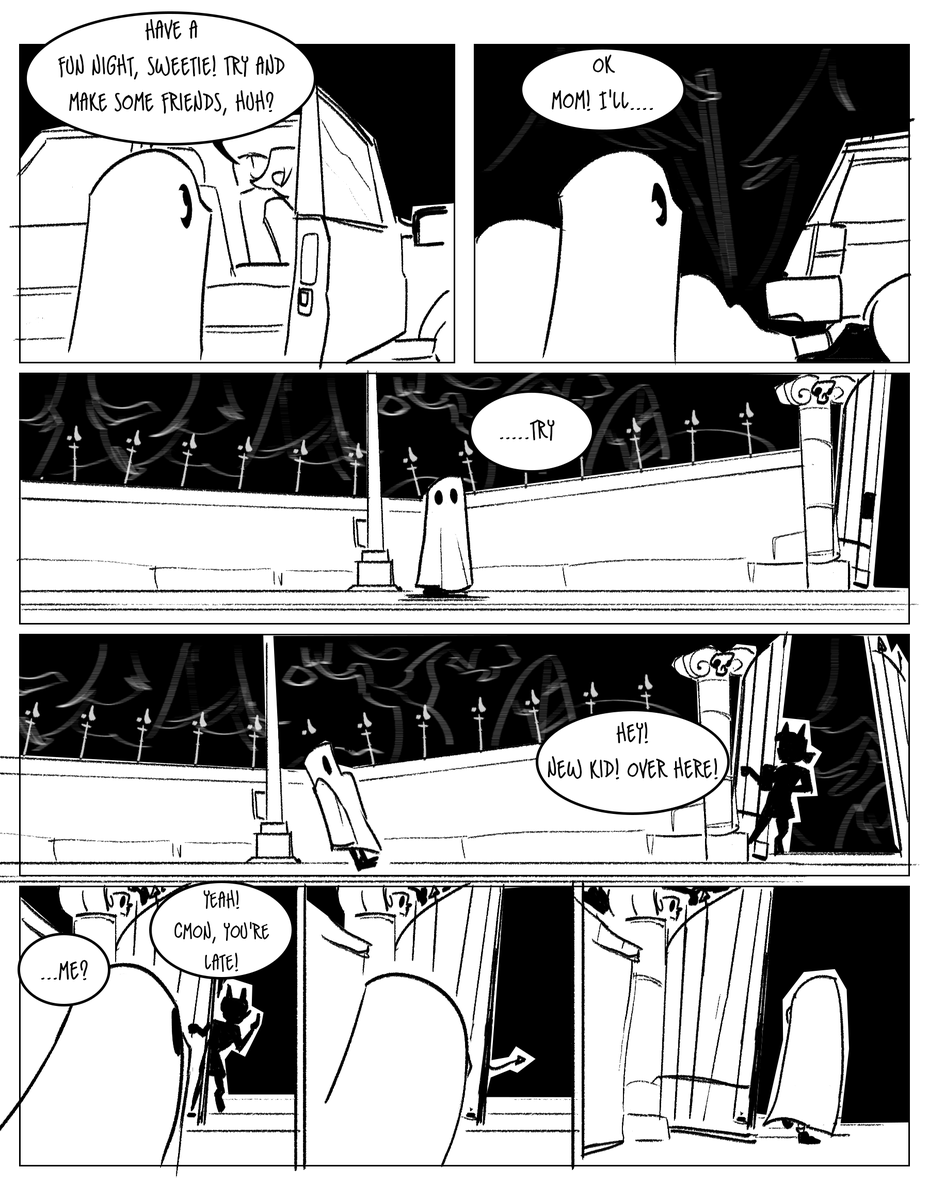 revisited those characters from last year with a real quick intro comic and an updated look! 🎃Happy Halloween!🎃 