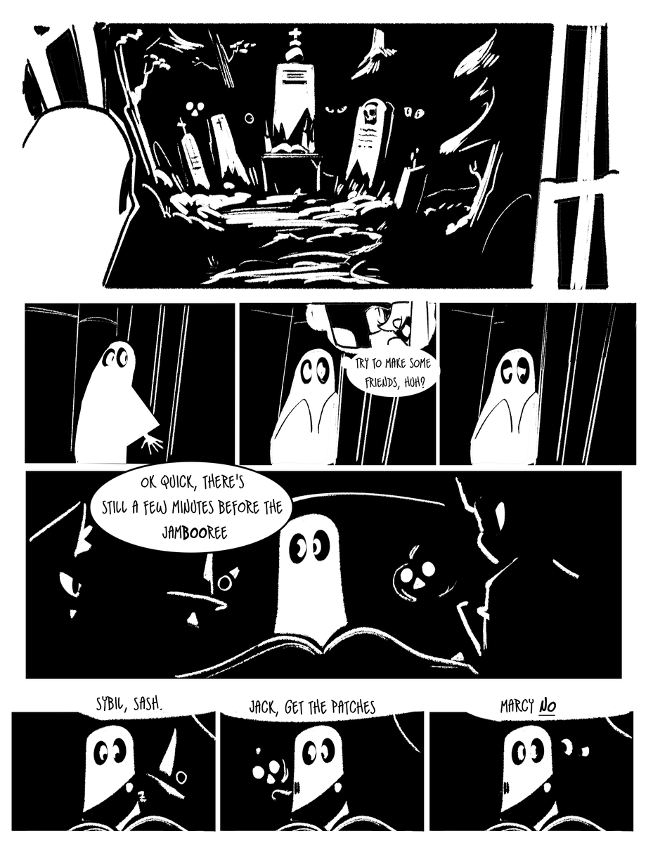 revisited those characters from last year with a real quick intro comic and an updated look! 🎃Happy Halloween!🎃 