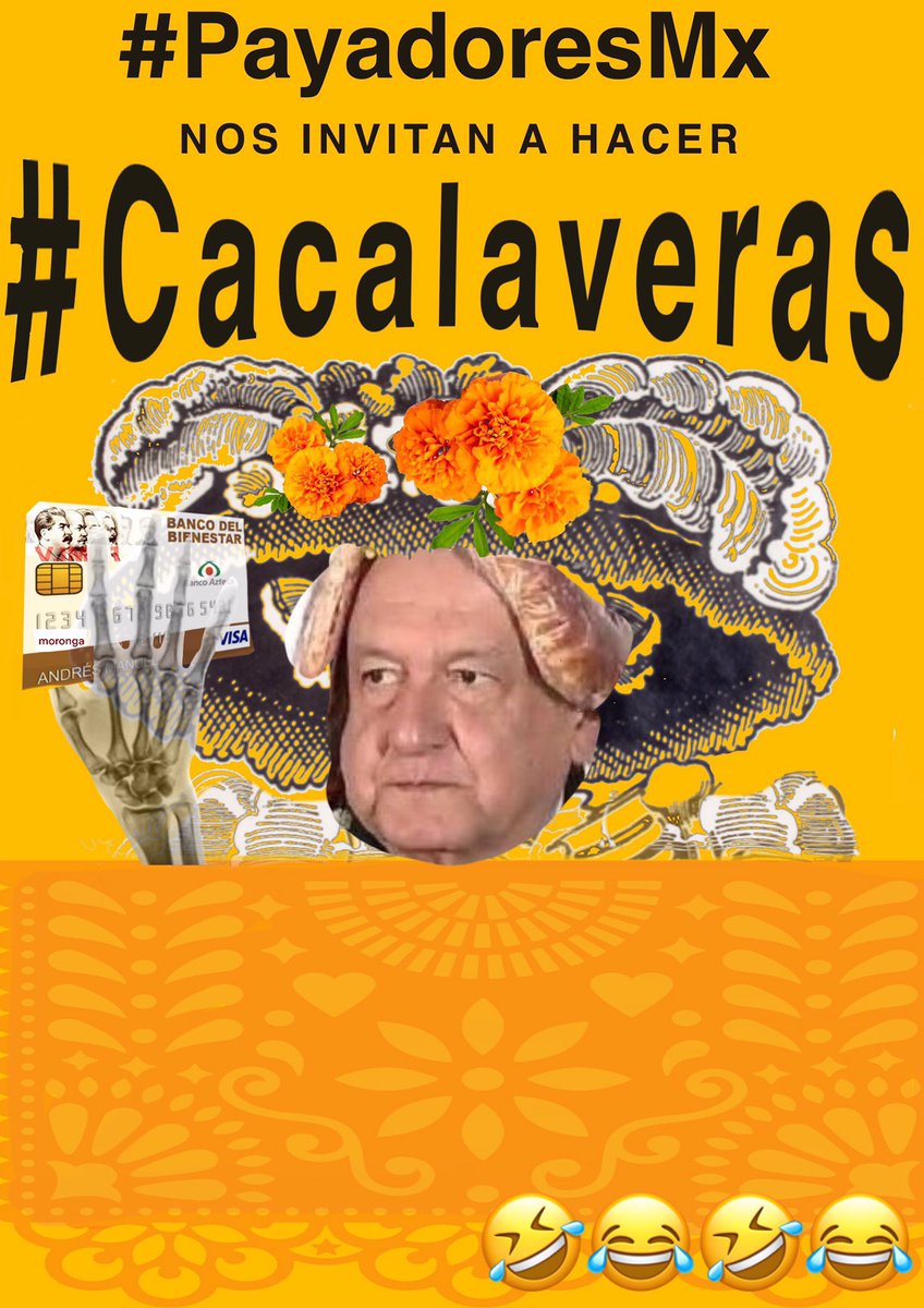 KFLaProvidencia's tweet photo. Y la calaca de risa moría
de ver su inútil consulta
y por idiota, le pasó una multa
acabando con su alegría
Con toda su corrupción
a la muerte quiso comprar
pero esta no se dejó alabar
y el kks terminó sin extremaunción
y al panteón se fue en el avión!
2/2
#PayadoresMx #cacala https://t.co/ehAwhafFfo