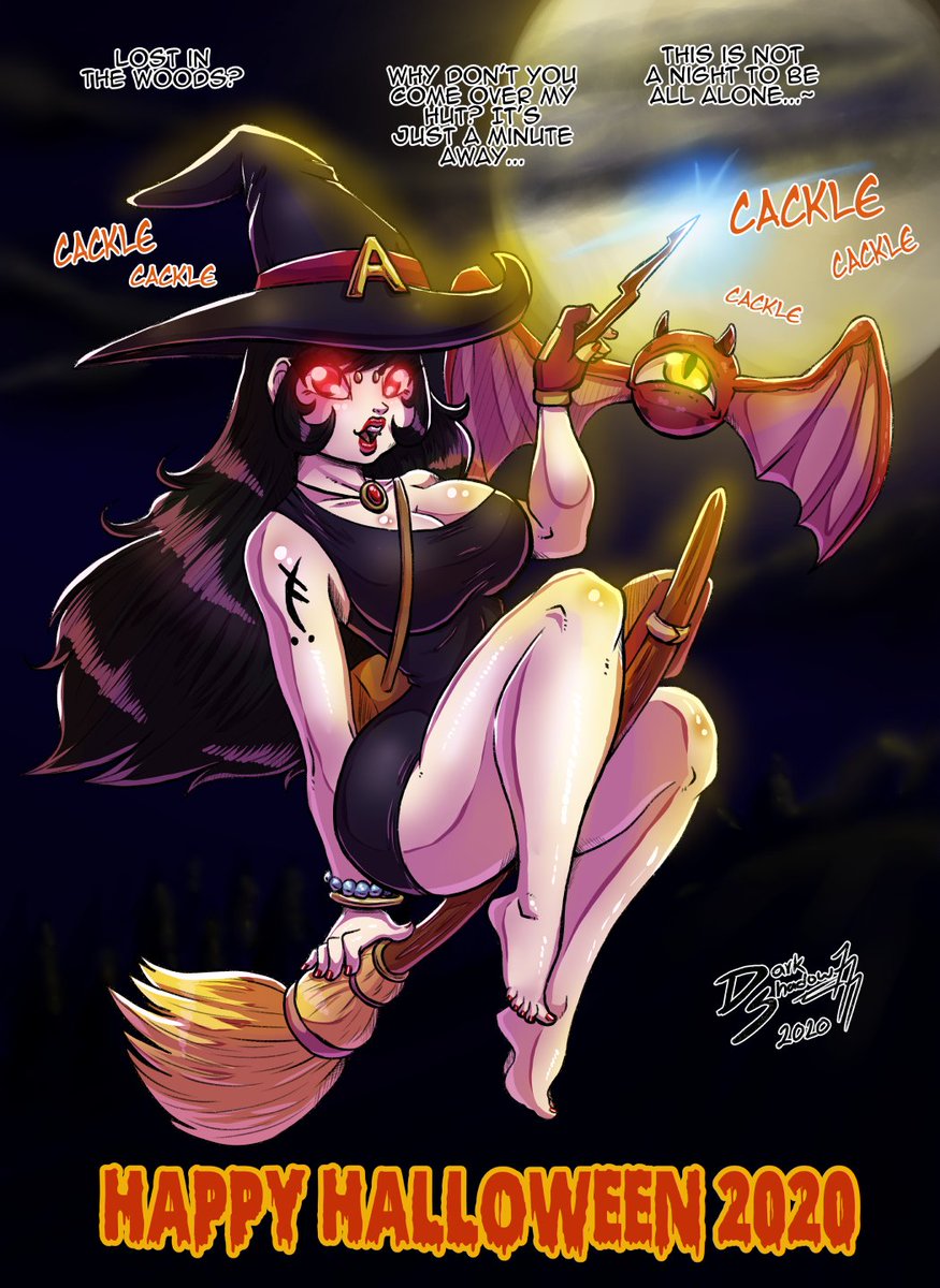 DarkShadowMD's tweet photo. In this special night, would you spend some time with Arietta? Probably you will get a nice reward in exchange :V
No fishnetartfriday, but instead have a sexy witch for Halloween!
Cackle Cackle!!! :V Happy Halloween!
#Halloween #witch #demon #Arietta #Meriri #MyOCs #legs https://t.co/InzEfNnsA5