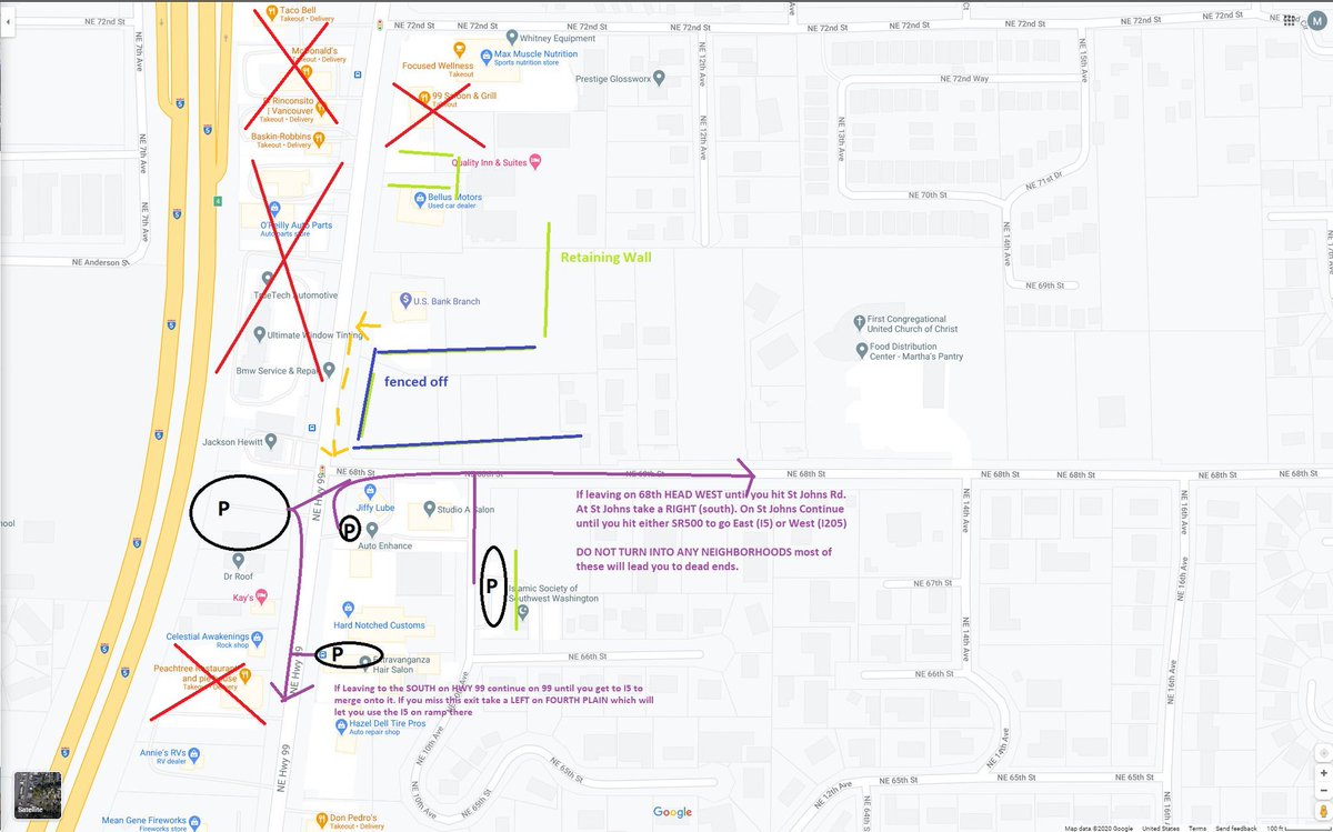 Here is a quickly drawn up map of Vigil area or where not to get stuck if you need to leave quickly