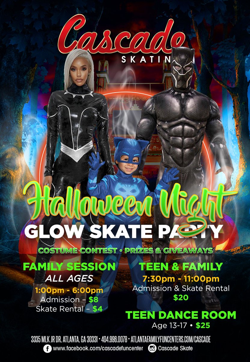 EricBlack41's tweet image. ****Tonight**** 7pm-11pm Family Session &amp;amp; Halloween FUN Weekend 1p-6p Family, 7:30pm-11pm Teen, 11:45pm-4am Adult Sessions Costume Contest @ Cascade Skating Rink #Halloween #Costume #contest #cascadefamilyskate #family #fun - mailchi.mp/283f2331a35c/4…