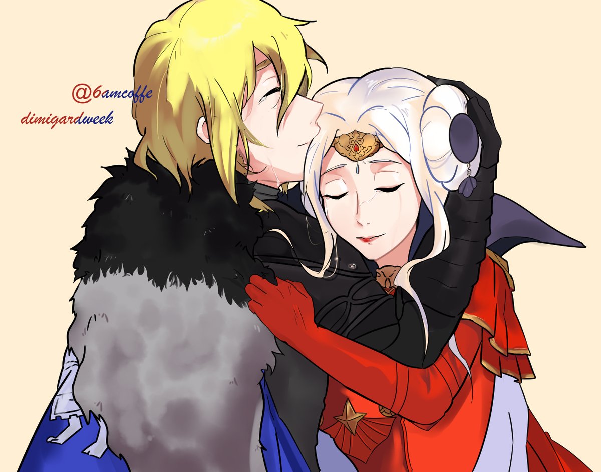 6amcoffe's tweet photo. tears...of joy! for day 7, a world where both of them survive #dimigardweek #ディミエデ #dimigard https://t.co/et0Kuytl5C