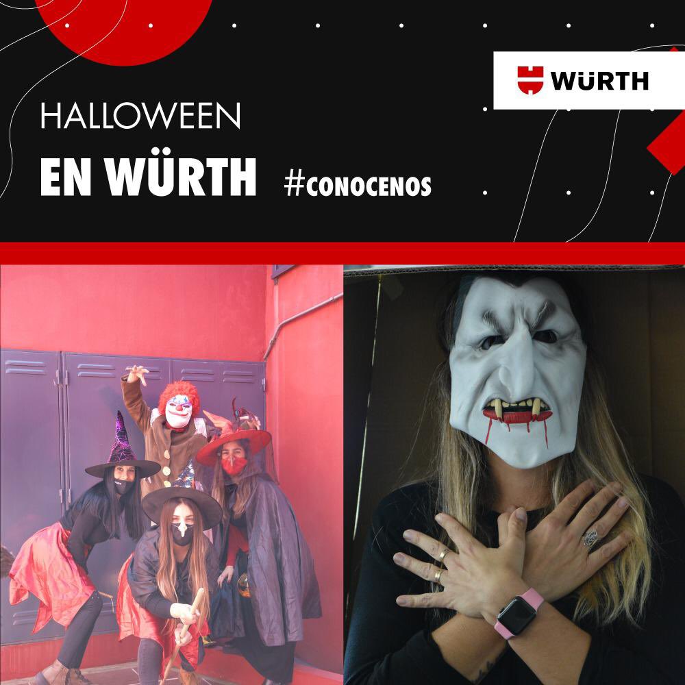 🎃¿Dulce o truco?👻 

🧟‍♂️En Wurth nos disfrazamos y celebramos este día como brujas, fantasmas y payasos. Nada mejor que trabajar y divertirse al mismo tiempo.
‼️Feliz Halloween a todos 👻

#Halloween #Octubre #Conocenos #Wurth #WurthArgentina #CulturaWurth