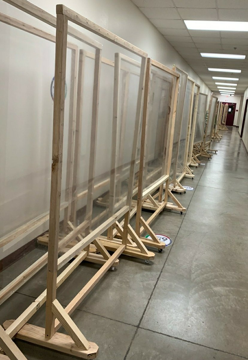 Taking Care of Our PSJA Family! Our Carpentry team has been igniting their creativity to produce mobile partitions for our PSJA Staff! Campuses received them during our first phase earlier this month & we're ready to launch more next week! PSJA ISD STUDENTS FIRST, FAMILY ALWAYS