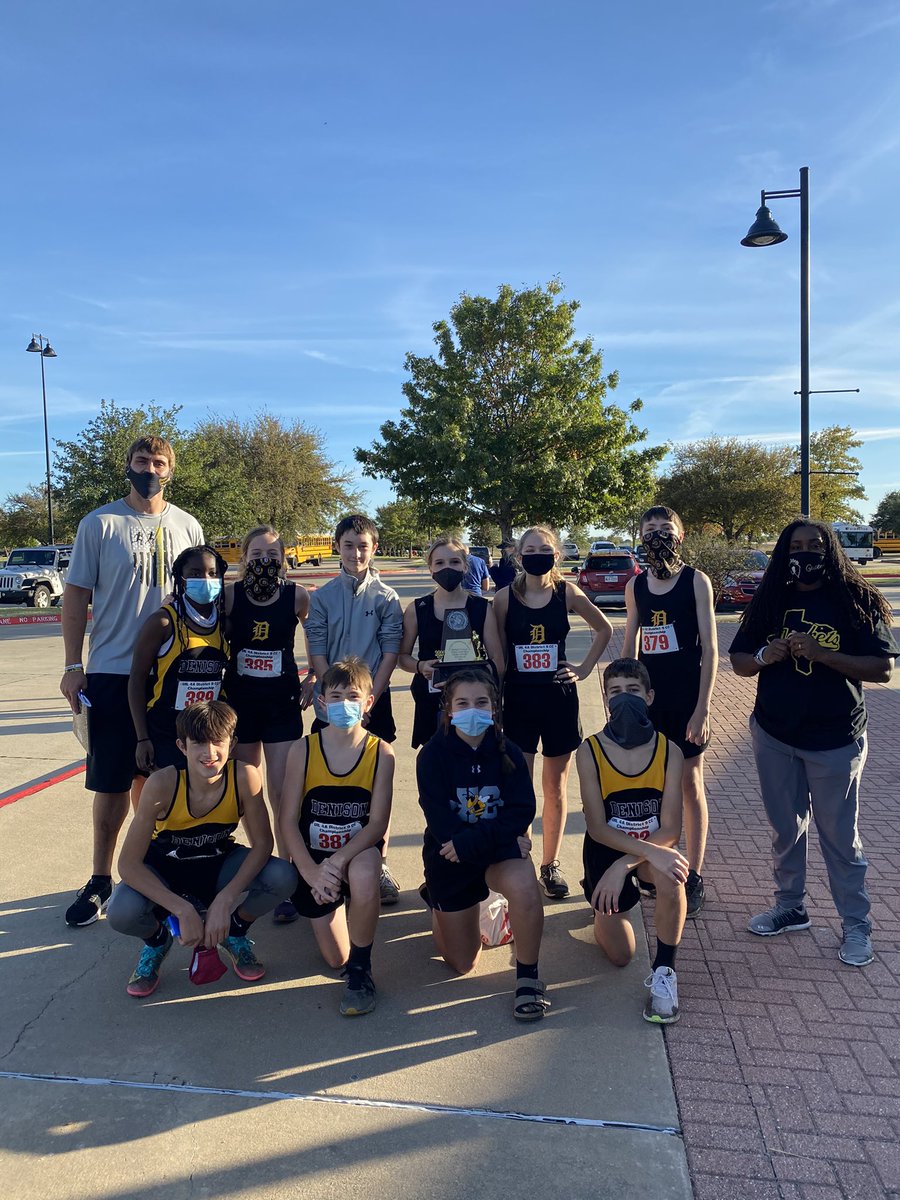 Had a great district meet today! 3 girls finished top 10 and took 2nd place overall with 57 points. Had 2 boys get too 10(1got 1st). They placed 4th over with 97 points. It was an awesome year and super proud of how the competed today!!!#SMS#IGTBAYJ