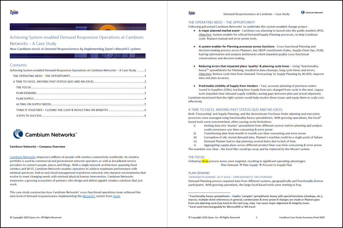 ZyomInc's tweet photo. Amidst Uncertainty Zyom announces New Case Study - Achieving #DemandResponsive #Operations  @CambiumNetworks ;  #collaboration + #leadership + innovative #Architecture = Certain stellar results ; 
#SupplyChain #DemandPlanning #SupplyPlanning #Procurement 
https://t.co/jxSgr3hjX6 https://t.co/lhBAviUmdG