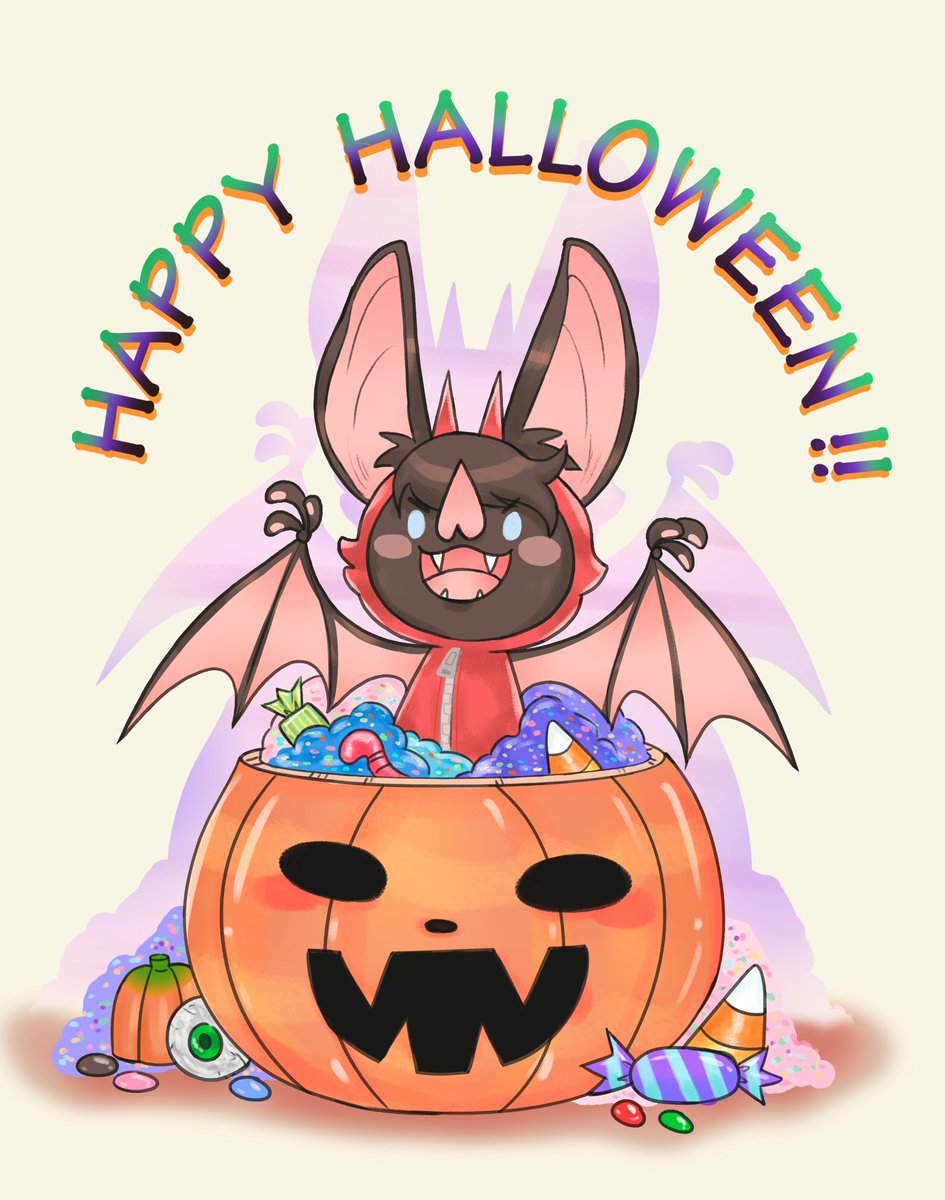 Sinahc1's tweet image. Due to the pandemic situation this halloween won't be like past years, so I hope to cheer you up a little with this little Batskier! 💜🎃💜 love u all and stay safe 💜🦇💜!!! #Halloween #jaskier