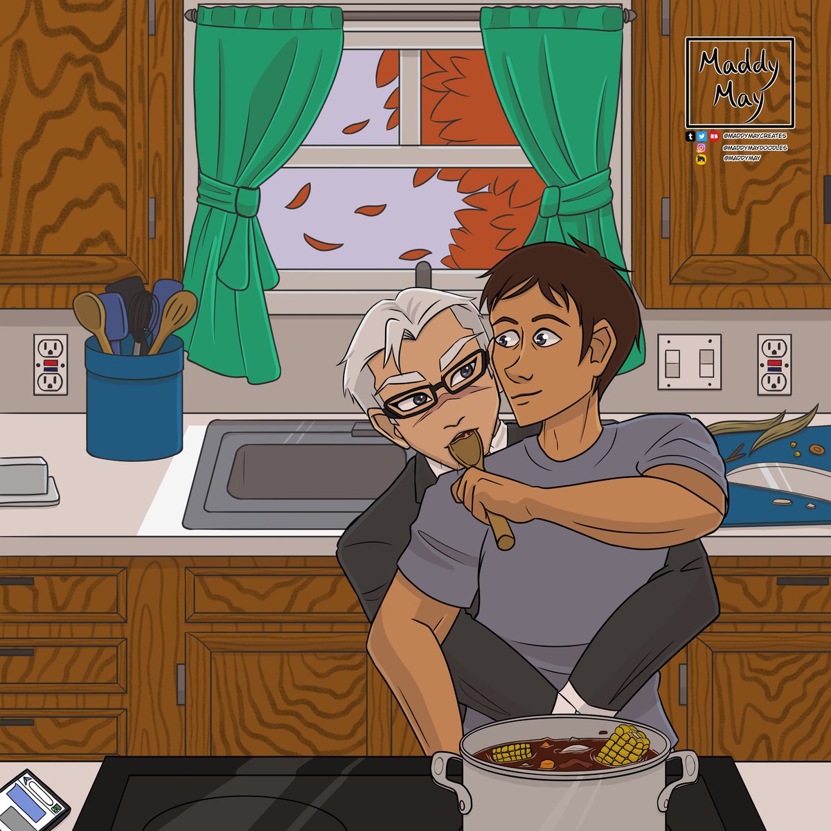 maddymaycreates's tweet photo. @ebhenah 
Happy fall! I hope you enjoy this domestic Shance I made for you ☺️ @ShanceSquad https://t.co/8r655GnZ4J