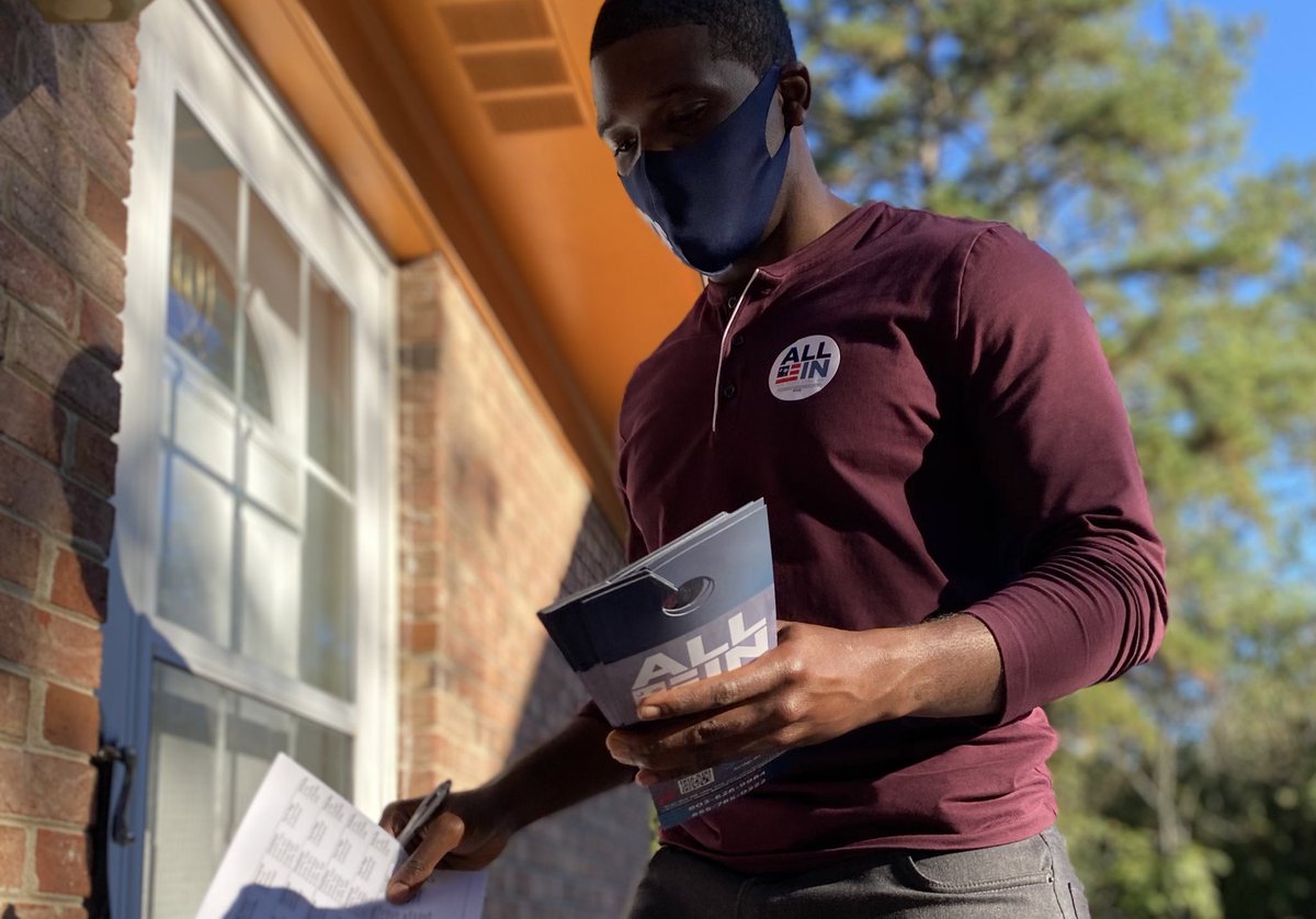 MoeBrownSC's tweet photo. We’re going to do this...

One door at a time.

One voice at a time. 

One voter at a time. https://t.co/OAZzvJy8iE