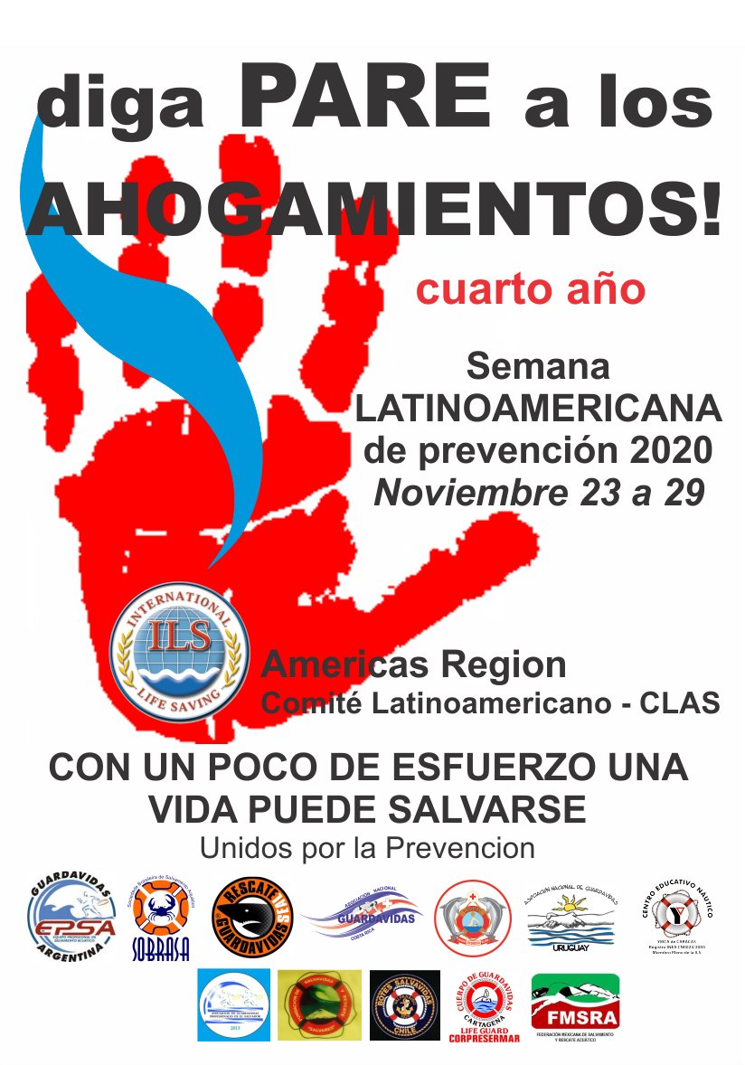 RProplayas's tweet photo. 📣Semana LatAm Prevención por #ahogamiento 23-29 Nov 2020
🏊🏼♀️
Participa de la actividad de nuestro Nodo @iemarbrasil 🇧🇷
📆22.10.2020
⏰8:00-12:00 GMT-3
🌐#LIVE por https://t.co/GDauFklgEg
+ℹ https://t.co/BIHW5Mp3mW
#guardavidas #SalvaVidas #RedProPlayas @lLSmedical_ #stopdrowning https://t.co/PSrj3WFgmi