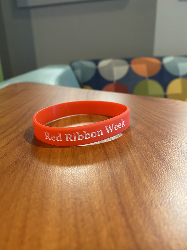 Two sets of twins from TV Productions/Cosmetology and students from Engineering “Say No to Drugs” for Red Ribbon Week by displaying their wristbands.  Thank you @McAbeeConstruc1 for the wristbands!
