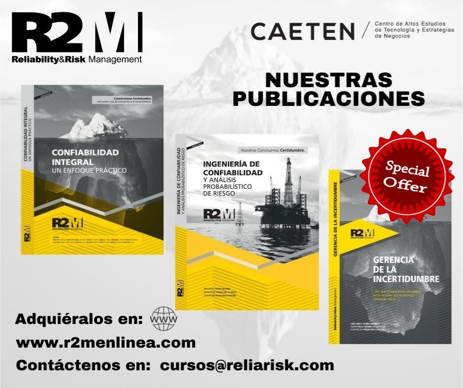Reliarisk's tweet photo. Por la compra de los libros de Confiabilidad Integral y de Ingeniería de la Confiabilidad, te obsequiamos en digital el de Gerencia de la Incertidumbre. ¡Aprovecha nuestra oferta! #publicaciones
#Latinoamérica #Capacitación #Reliarisk #Confiabilidad https://t.co/elTG04iHas
