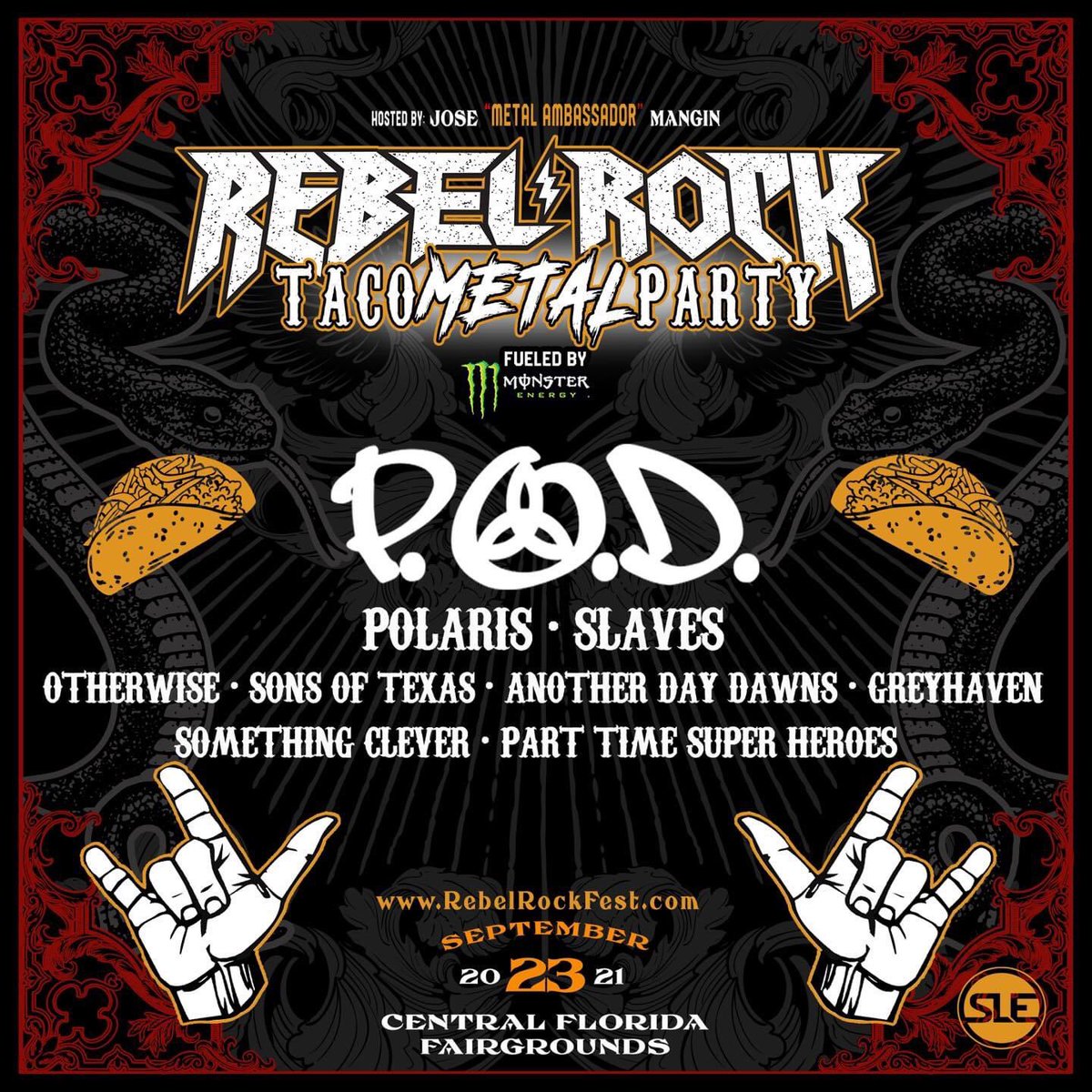 sonsoftexas's tweet image. We’ve joined the @rebelrockfl lineup!