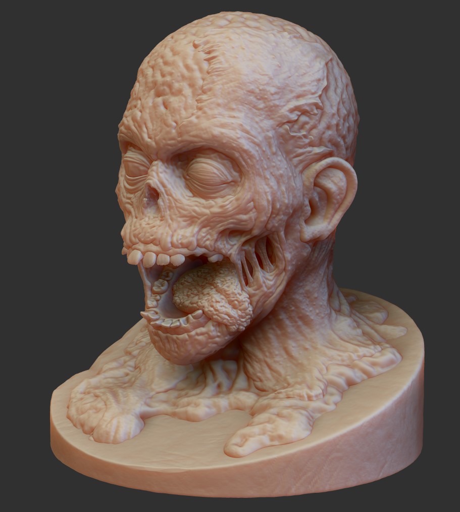 kovatch3d's tweet photo. Hi gang, decorate your table with this great piece and impress your friends with this Nolans Joker meets the Walking Dead Zombie Head Pen Holder. You can find more screenshots in links below. #Halloween #3Dprinting #zbrush #freebie 
Artstation - https://t.co/FNxzVIIIC3 https://t.co/klCM49RN40