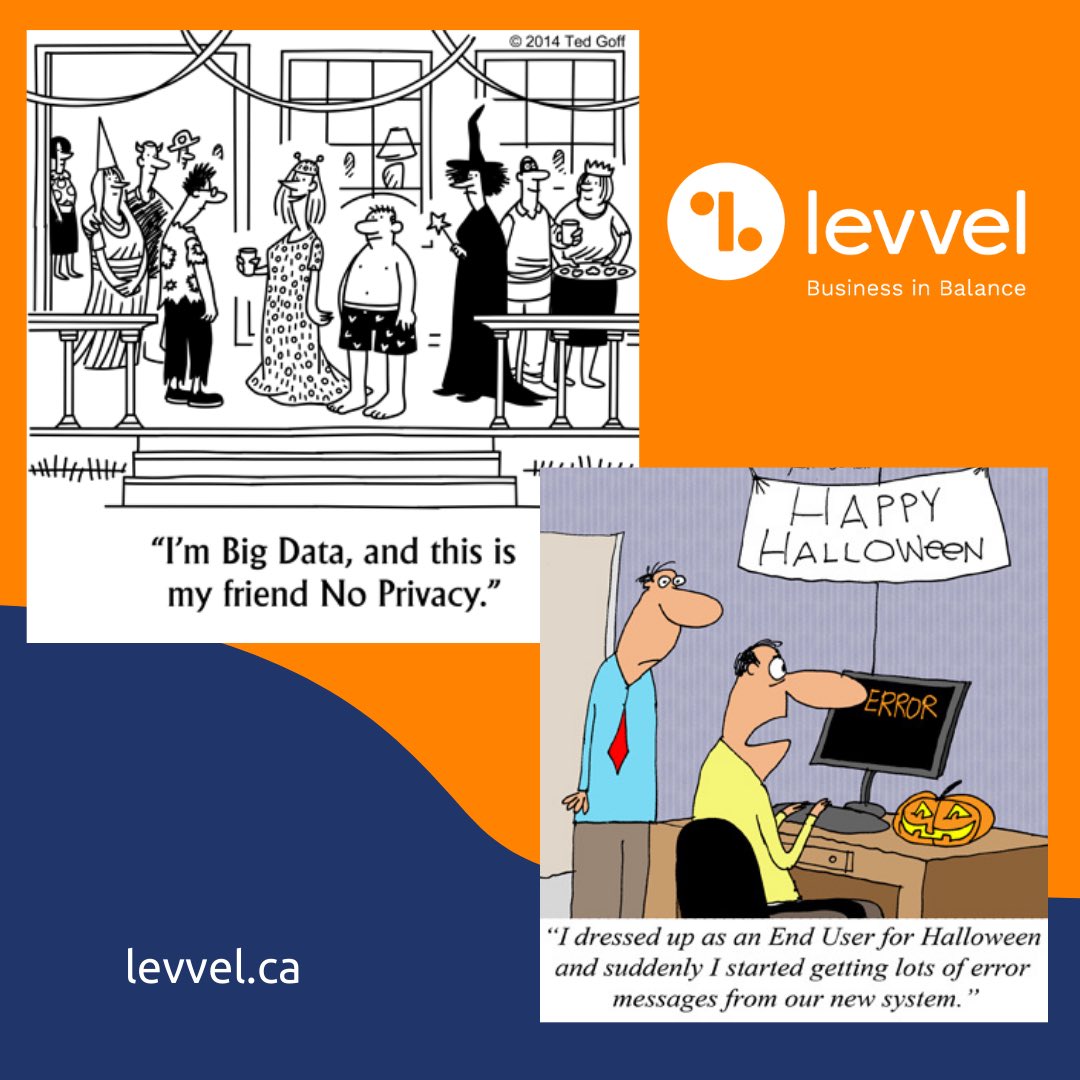 Levvel_Inc's tweet photo. #FunFriday #HappyHalloween with a little business humour. ⁦@ChereneKam⁩ https://t.co/3QOl8dtXgL