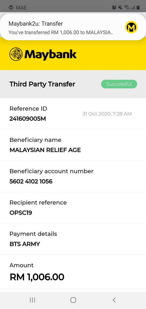 Another donation done!   #BTSArmyHelpSabah