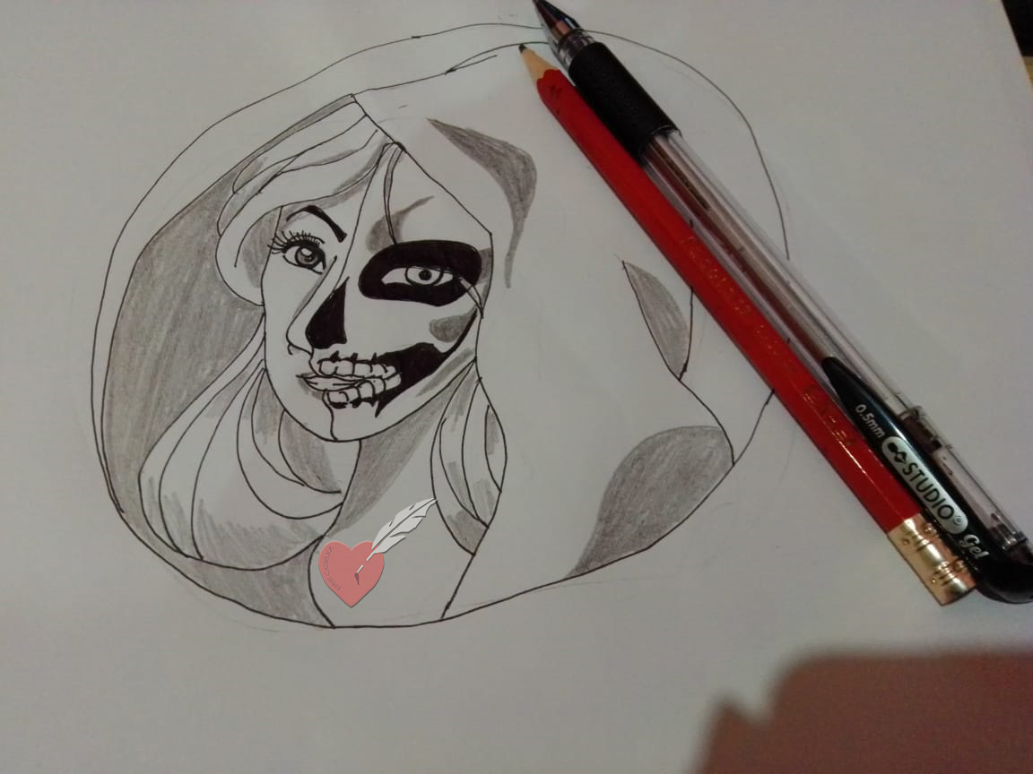 ECadelez's tweet photo. Día 30: Ominous del reto #inktober2020 todos tenemos, ese lado que aborrecemos #inktoberominous #inkart #facela #penstudio https://t.co/5rmP9qnqjy
