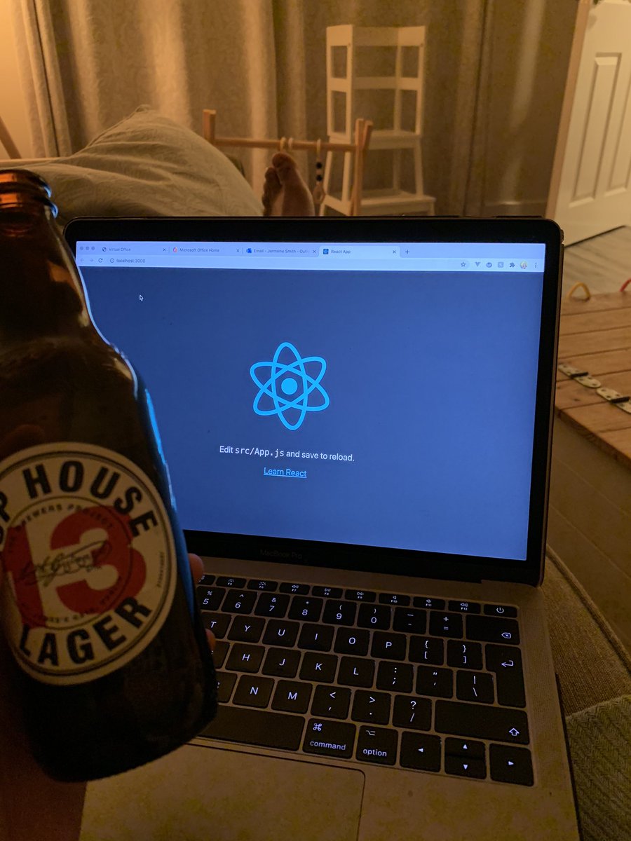 _thisisthejay's tweet image. Well that bit was easy 🍻 #createreactapp