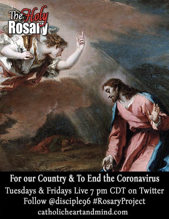 +JMJ+ Greetings, y’all, welcome to our Live Twitter Rosary Thread. I pray for all those suffering, our President & First Lady, for the healing of our country & our world. Join in, add your intentions, & let’s pray for each other, too! #CatholicTwitter  #RosaryProject