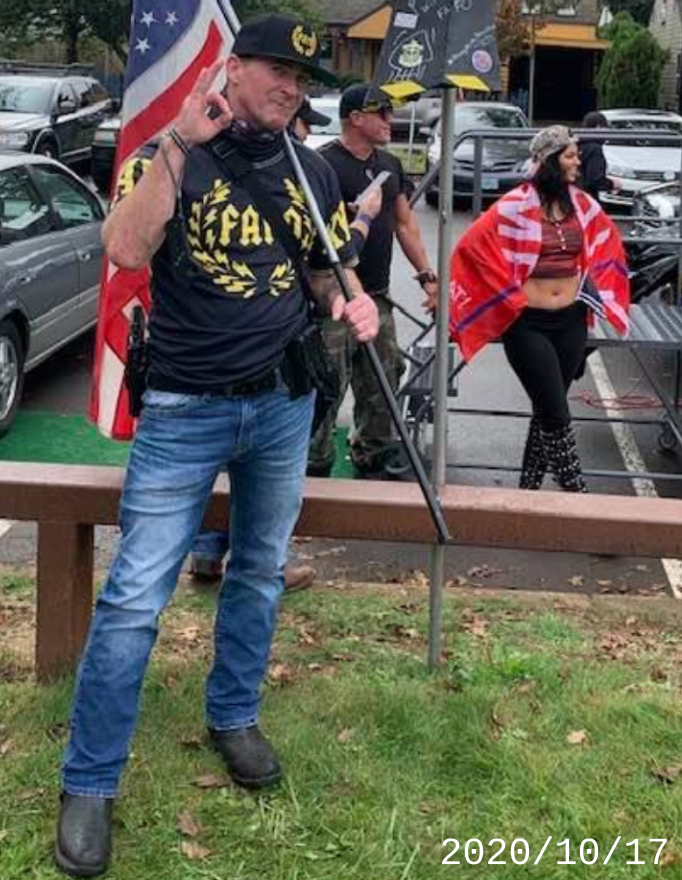 Further info on unhinged far-right misogynist Tim Clayton Ryerson, who was recently photographed at a far-right rally wearing the uniform of the violent fascist Proud Boys hate group, can be found here:  https://twitter.com/search?q=from%3Arosecityantifa%20ryerson&src=typed_query  https://twitter.com/RoseCityAntifa/status/1315443783635357696