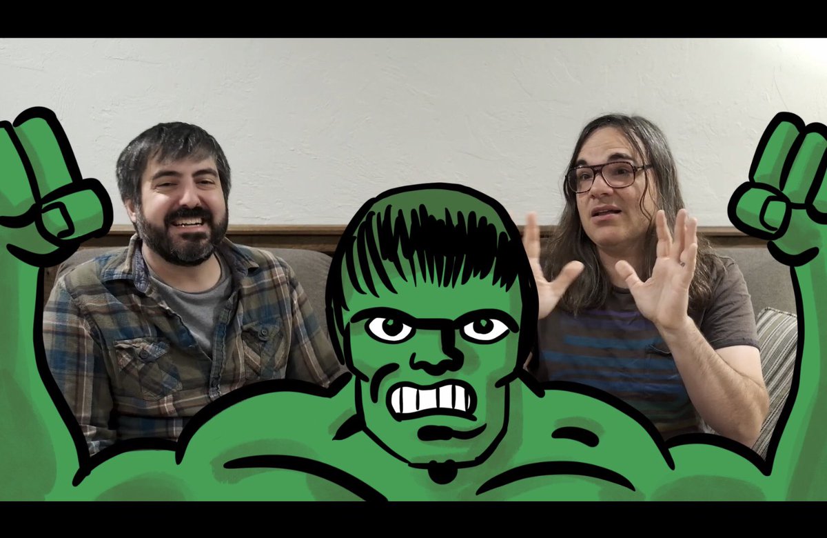 TotalRecallShow's tweet photo. Hulky Hulkoween! With Halloween a day away @tomscioli and Matt Z talk about the superhero that’s also a monster, the “dainty and glamorous” Hulk on today’s episode. Here’s the link to the video: https://t.co/S1YWoh2jUG https://t.co/AfpZb8w9FI