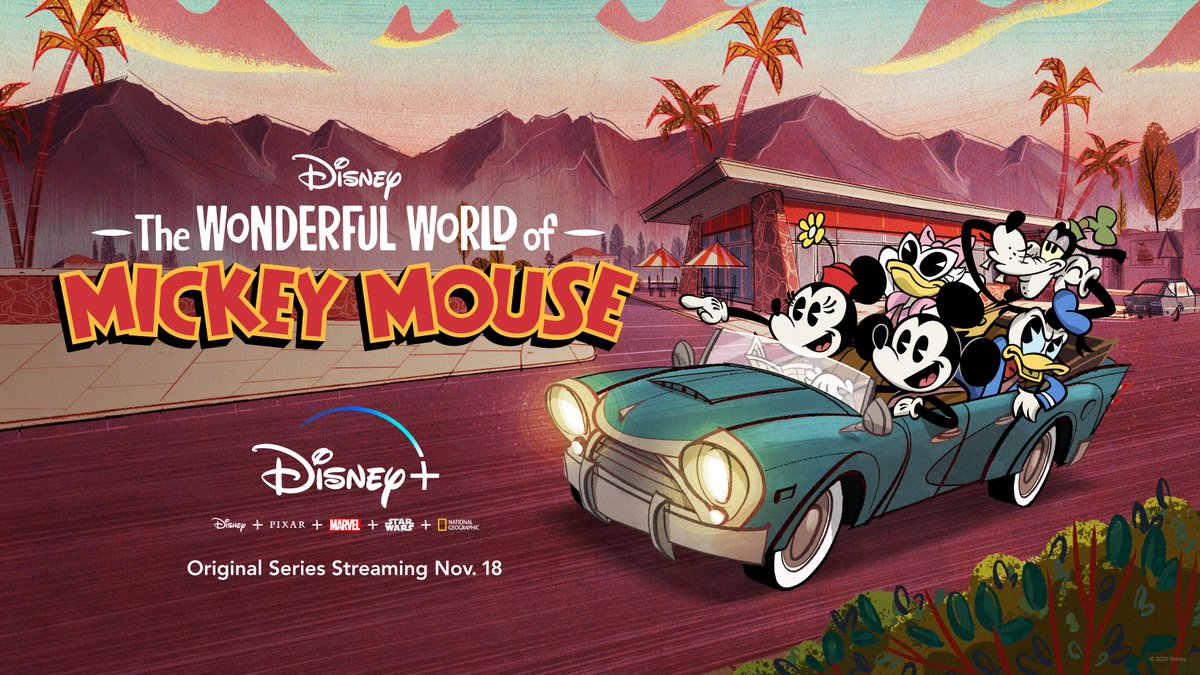 Destination: #TheWonderfulWorldOfMickeyMouse! 🚙 Start streaming the brand-new animated Original Series on Mickey’s birthday, Nov. 18, only on #DisneyPlus.