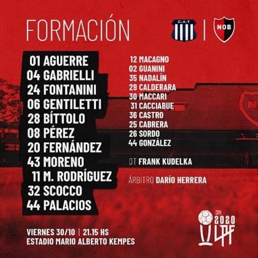 Newells_Carajoo's tweet photo. 21.15 hs
Dirige: Darío Herrera 
Tnt Sports 
#Newells #NewellsMiBuenAmigo https://t.co/Ui1fQpCfEk