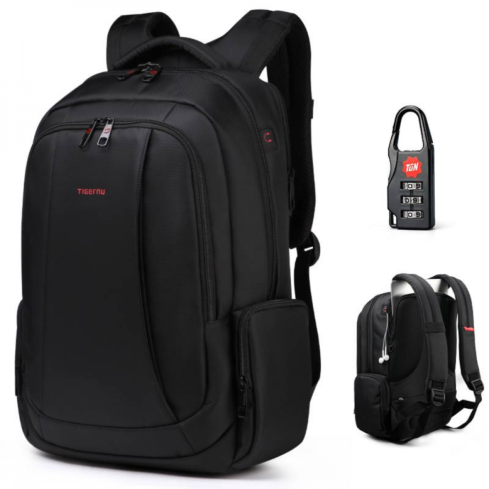 Anti Theft Laptop Backpacks School Nylon 27L Men 15.6 inch peypow.com/anti-theft-lap… #backpack #backpackmen #bag #menbag