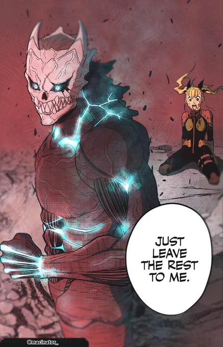 Kaiju No. 8 coloring - "Leave the rest to me"

#KaijuNo8 
#怪獣8号
#mangacoloring 