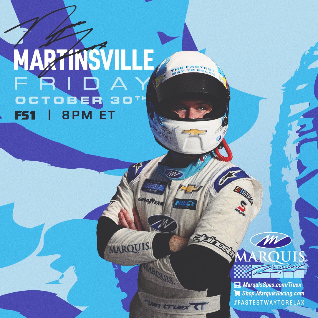 MarquisSpas's tweet photo. STARTING!!! Tune-in to FS1 to see the Marquis No. 40 Chevrolet in action! Like this post and leave a comment to cheer #GoRyan!
Hot Tubs: https://t.co/XRNH04W0YZ
Giveaway: https://t.co/8a1GqFXhgc
Merch: https://t.co/wP29dCAPkU
#MarquisSpas #FastestWaytoRelax #GoRyanGo #GoRyan https://t.co/z6itFPsXnV