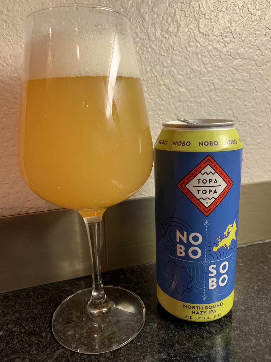 Slovenian Hops Alert - NOBO IPA from @topatopabrewingco features Wolf, Dragon, and Cardinal hops resulting in a NEIPA-style IPA that is bursting with notes of mango, apricot, maraschino cherry, candied orange, and other tropical fruit. Do yourself a favor and drink this beer!
