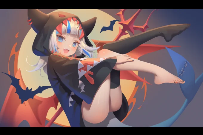 trick or SHAAAAARK!#gawrt #gawrgura 