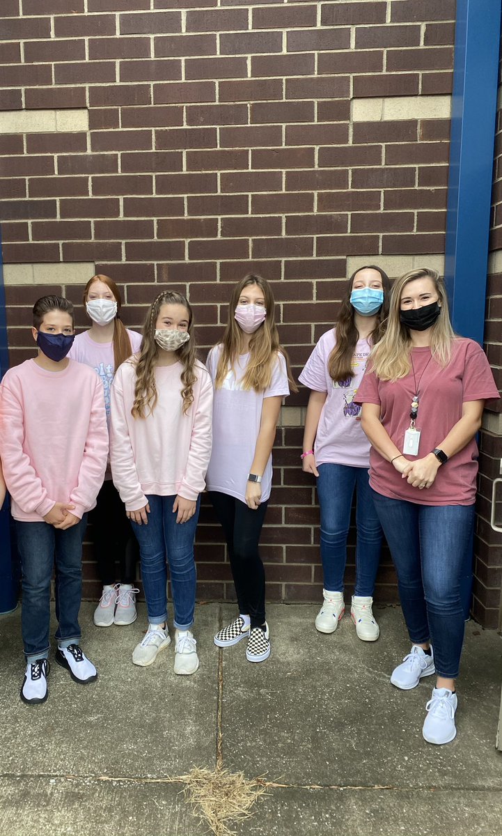 Pink out day for Breast Cancer Awareness!  <a href="/SiegelMiddle/">Siegel Middle School</a>
