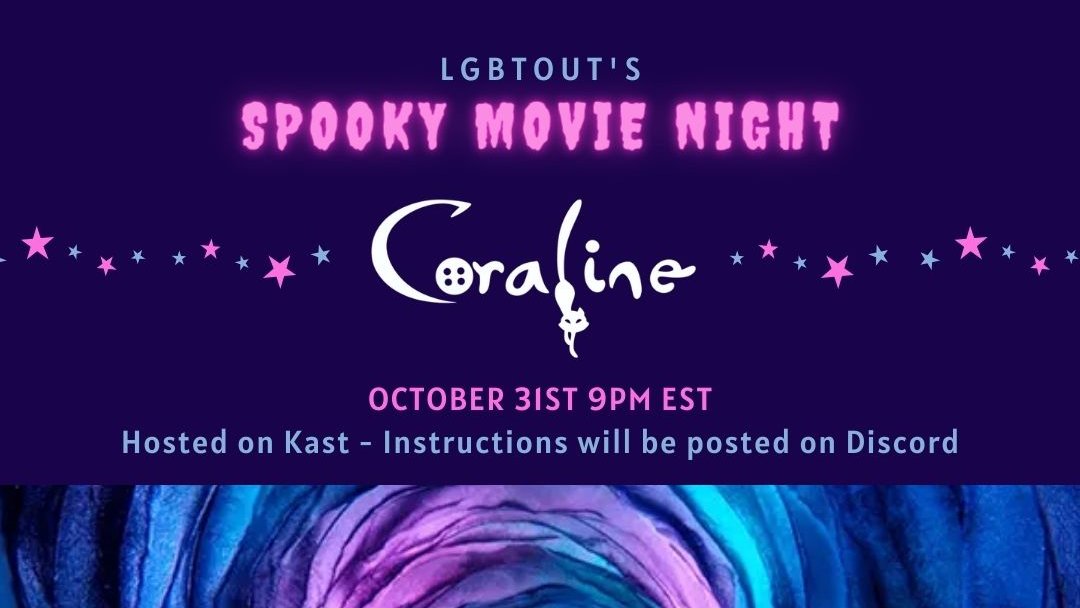 👻 Happy Halloween! 👻
Come watch Coraline with us tomorrow, October 31st at 9PM EST.

Instructions and the link to the Kast stream will be shared in our Discord.