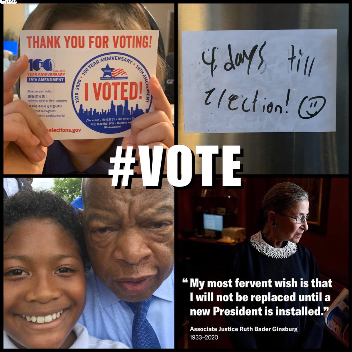 Meidas_Erin's tweet photo. @LesaRenee333 Yes—in honor of #RBG and John Lewis and ALL those who fought for our right to vote and for our democracy. I voted for #BidenHarris and BLUE all the way down the ballot. #TuesdaySenateBlueWave #Vote https://t.co/rFH8NzvPnp