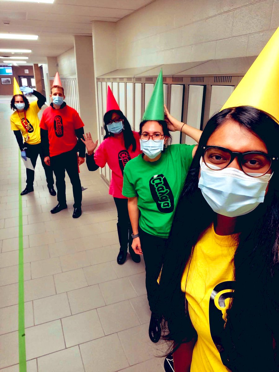 JananiPathy's tweet photo. Loved dressing up with a team of vibrant personalities @BillHogarthSS with lots of school spirit! @YRDSB https://t.co/shBqns3gdY