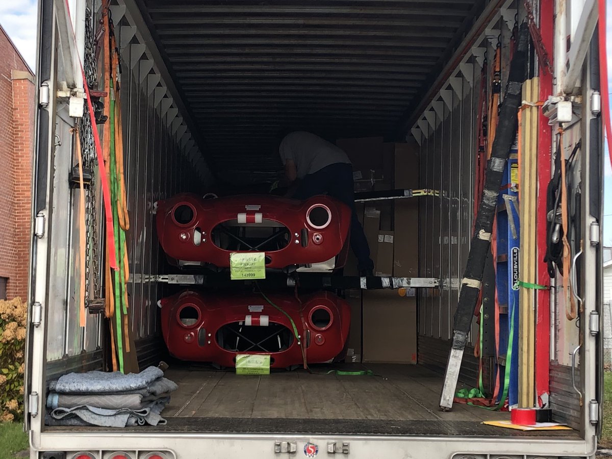 InstructorHags's tweet photo. We got a special delivery today!  Our @FactoryFive Mark4 kit is finally here!  We can’t wait to get started! #rowvastrong #cobrabuild https://t.co/RLCAxjS922