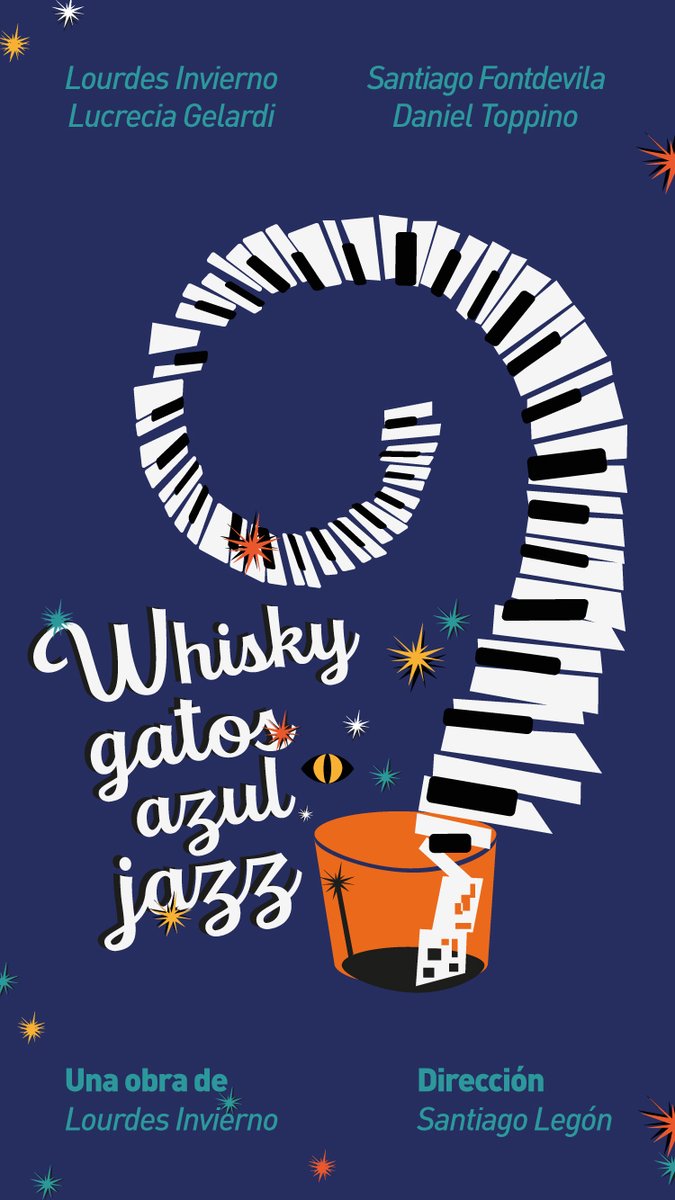 Mañana se actúa!
#STREAMING #Vivo 
Whisky Gatos Azul Jazz de mi autoría.
"A través de una mirada tragicómica, la obra nos confronta con la soledad en estos tiempos."
Dirección <a href="/santilegon/">Santiago Legón</a> 
Sábados 21:00 hs #SPI.salaspaninmersivas
Entradas a la gorra virtual por <a href="/AlternativaEsc/">Alternativa</a>