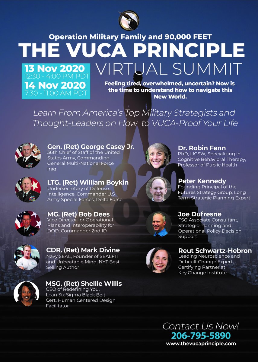 GodBounce's tweet photo. Don't miss The VUCA PRINCIPLE Virtual Summit Learn from America's Top Military Strategists and Thought-Leaders How to VUCA-Proof Your Life. Featuring Bob Dees and others! https://t.co/eH44RgAnyA https://t.co/JaE2gNzv72