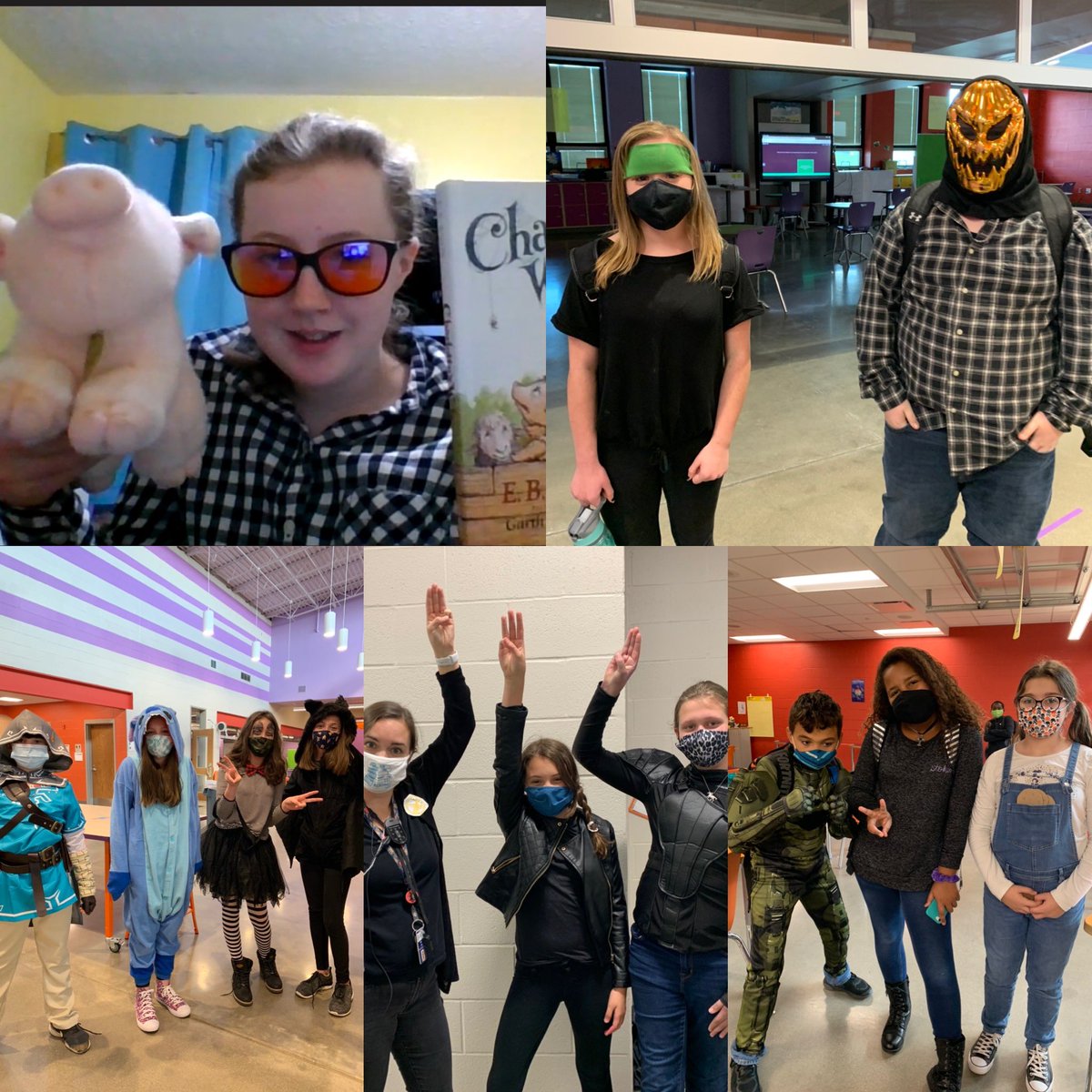 Just a few of our book character costumes from today! Hope everyone has a safe and restful weekend. 🧡🖤