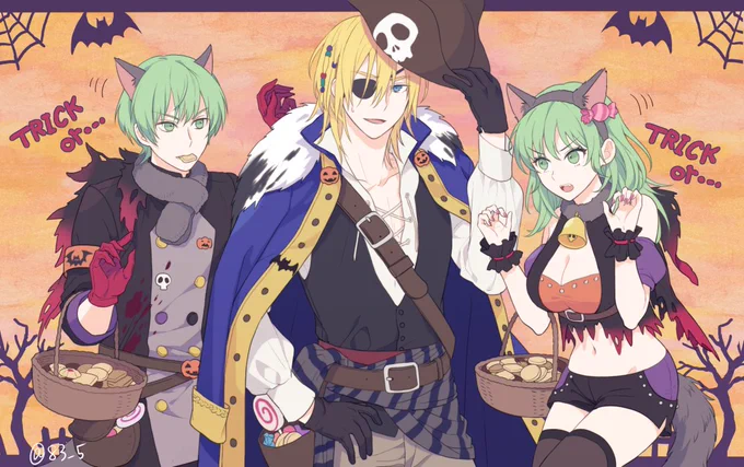 簡単な塗りしかできなかったけど青獅子ハロウィン???? #FE3H 