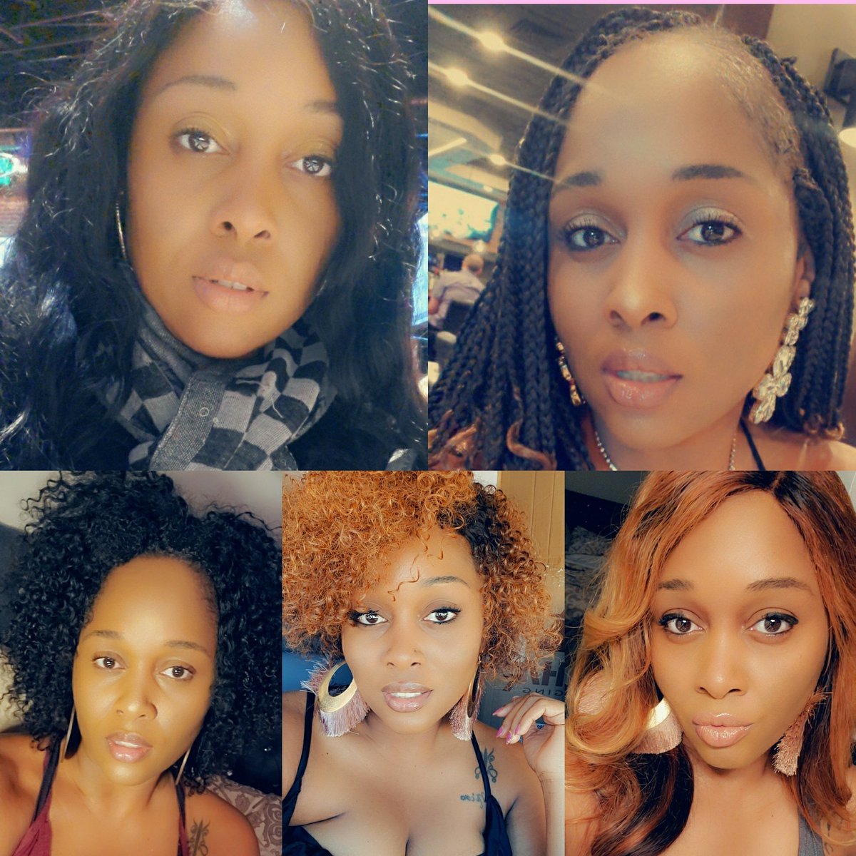 nahRezi's tweet photo. I am constantly changing my hair and because of COVID-19 I have be3n rocking my natural tresses and protective styles. This is my contribution to the #fivelookchallenge https://t.co/AO3P9gZms5