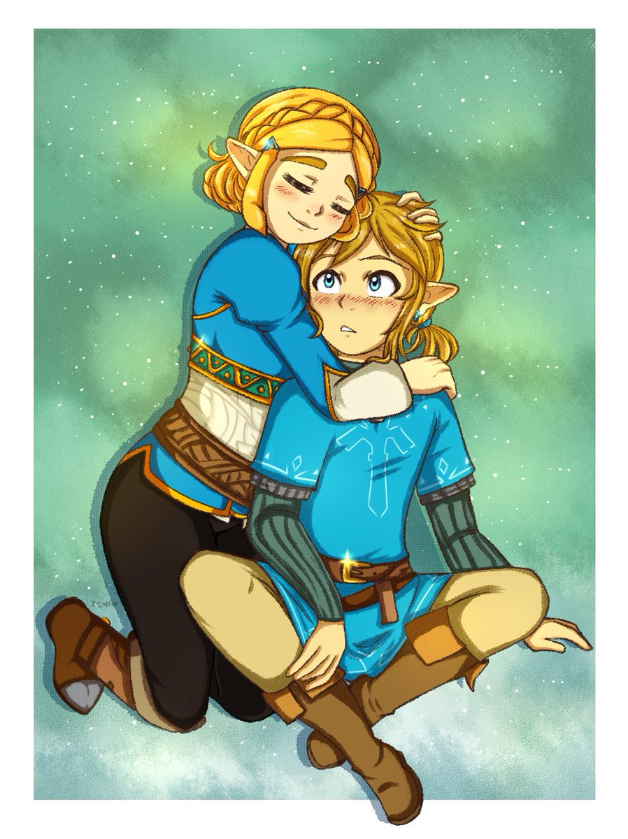 THESE TWO #Zelda #BreathoftheWild #ZeLink #Link #BotW #AgeofCalamity #Ninte...