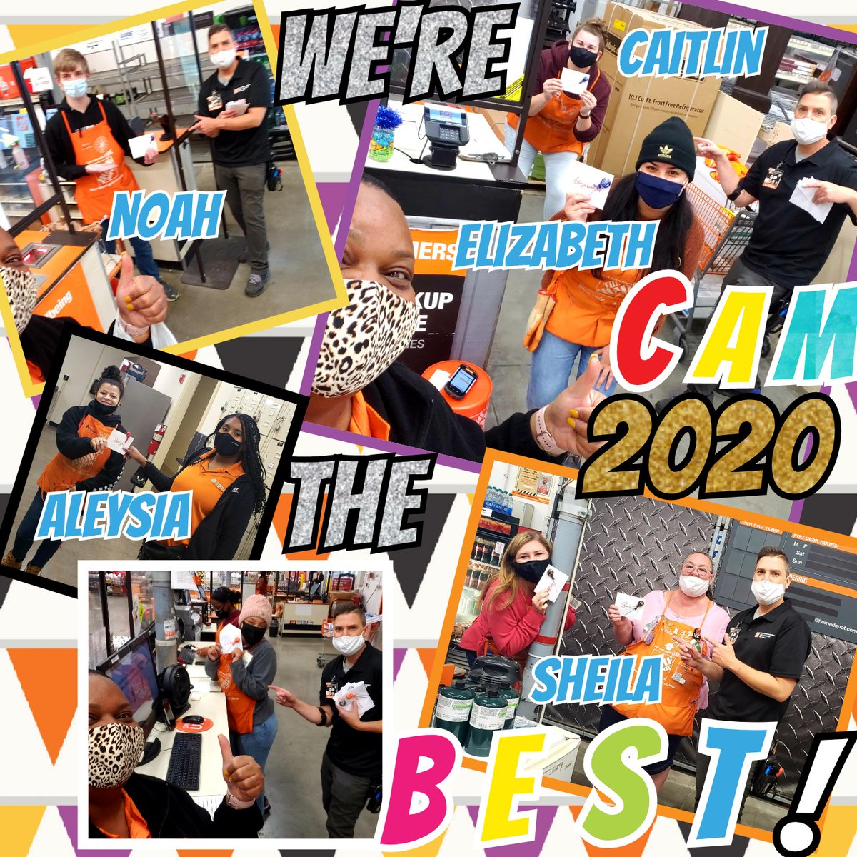 🤔WHO DID U🎉 CELEBRATE 🥳TODAY❔🧰 M.E.T. is on it‼️ 🤗CHEERING🙌🏾 on our Amazing 👍🏾SD associates &amp; 🤜🏾Cashiers who are caught in the acts of providing 5⭐ EXCELLENT 🛍Customer Service to our 🏙COMMUNITIRS daily!  You ALL are Our 🏆 REAL 🥇MVP's!  #CAM2020
