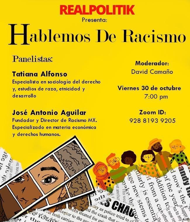 ¡Es hoy! ¡Es hoy! No sé pierdan la oportunidad de escuchar a @TatianaAlfonso y a @aguilarpepe de @Racismo_MX. Esta edición de #Intersecciones es 'Hablemos de Racismo' y será moderada por @jdavidcamano.