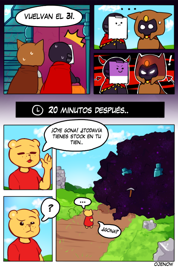 Ojenow's tweet image. Valle de obsidiana 2: The revenge 😈👊🔥

Se suponía eran dos paginas, pero me auto trolie y dañé el primer archivo jaja que mensa.
En Españita ya es 31 pero hagamos como si nada 😎.